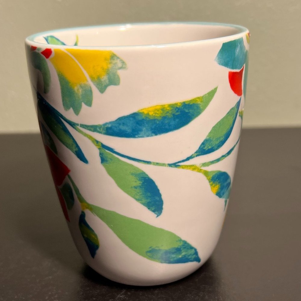Pfaltzgraff Floral Medallion Cup Mug in Vibrant Blue, Red, Yellow & Green - Picture 4 of 7